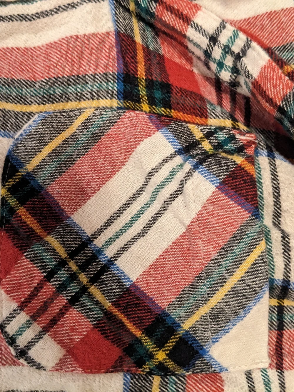 Old Navy Red Plaid Two-Piece Pajama Set